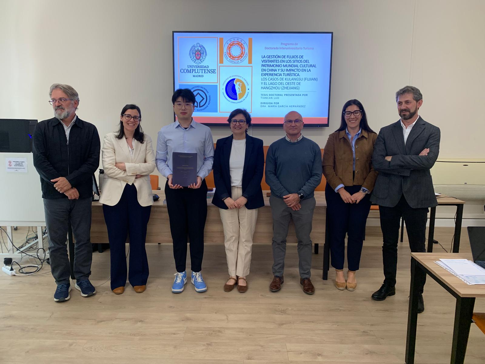Defensa de la tesis doctoral de Tiancan Luo dirigida por María García Hernández